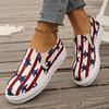 Fashion Trendy Casual Single Shoes 2024 New Design Feeling Canvas Flat Bottom Sports Anti Slip Women's Vulcanized Temperament Single
