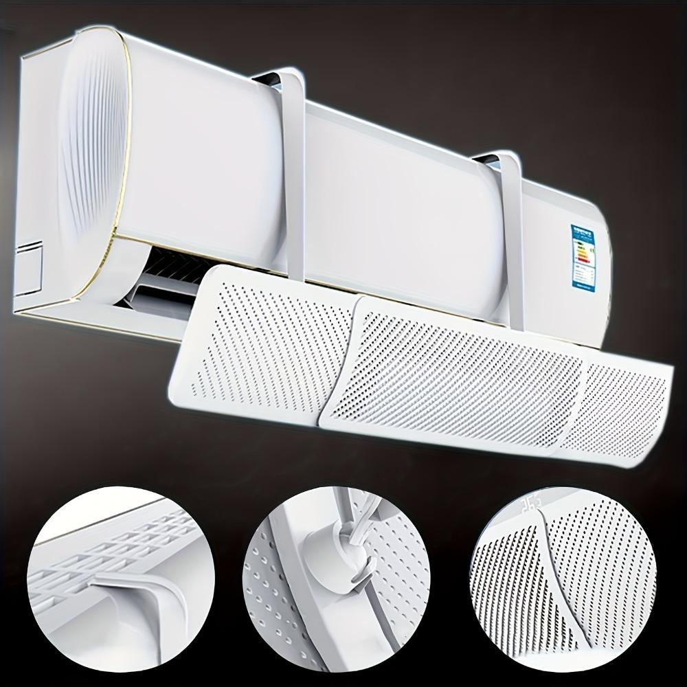 1Pcs Adjustable Air Conditioner Deflector Wall Mount Universal Wind Screen Prevent Direct Blowing Even Air Flow for Home Office