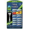 5-blade Hydro 5 Premium for Sensitive Skin Main Unit + Replacement Blade 16P 2 Pieces Assorted