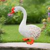 Статуэтка гуся Образовательная фигурка Реалистичный ПВХ Подарки Прочная имитация Белая скульптура животного для