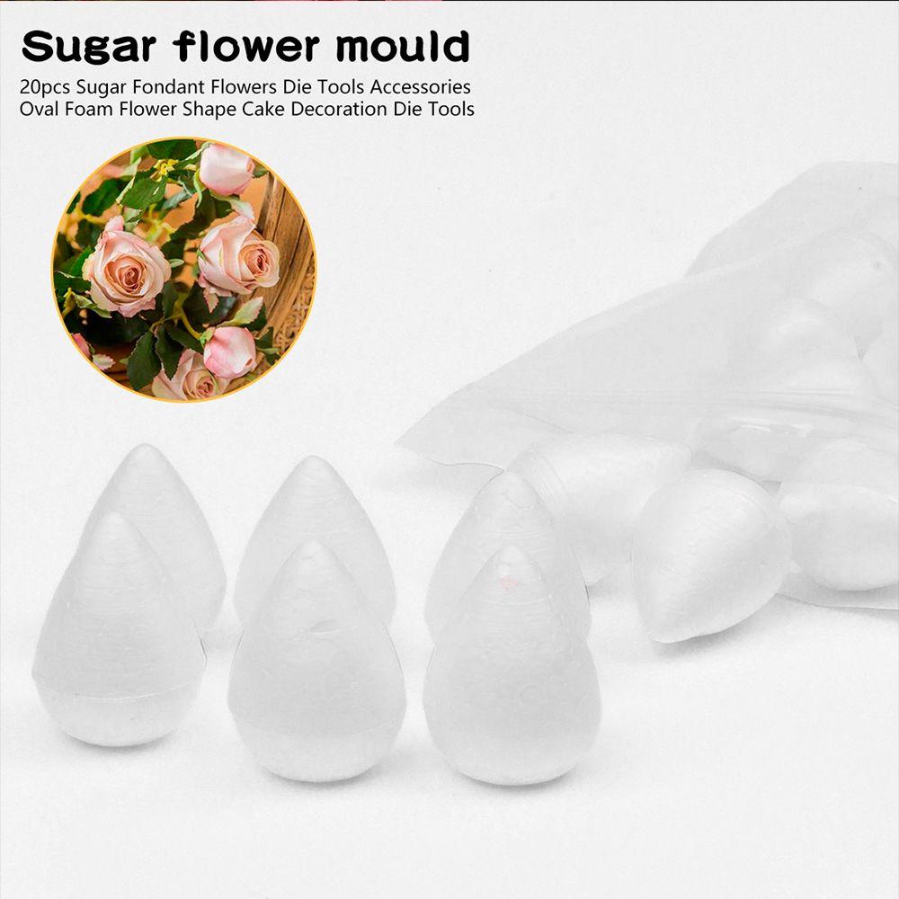 Gifts Kids Favors Wedding Decor Oval Tools DIY Painting White Craft Balls Drop Shape Foam Flower