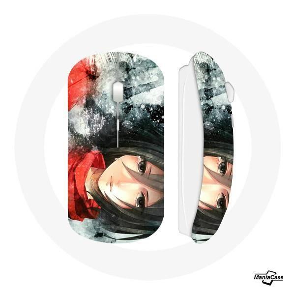 Souris Sans Fil - Mikasa Ackerman - Attack on Titan - USB Wifi - Compatible Mac et PC - Blanc