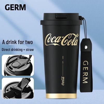 Большая термокружка Coca-Cola для кофе и напитков с трубочкой