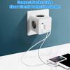 Compact Socket Cube 5 Sockets Wireless Power Strip with Child Safety Short Circuit Overcurrent Fault Current Protection Portable Socket Strip