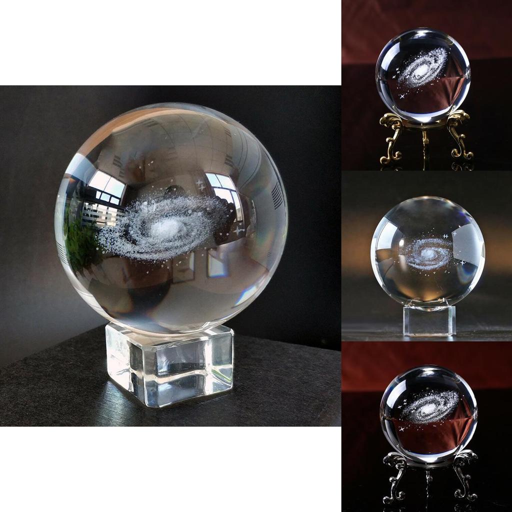 Crystal Globe Ball Galaxy Miniatures 3d Laser Engraved Glass Ball 60mm Sphere