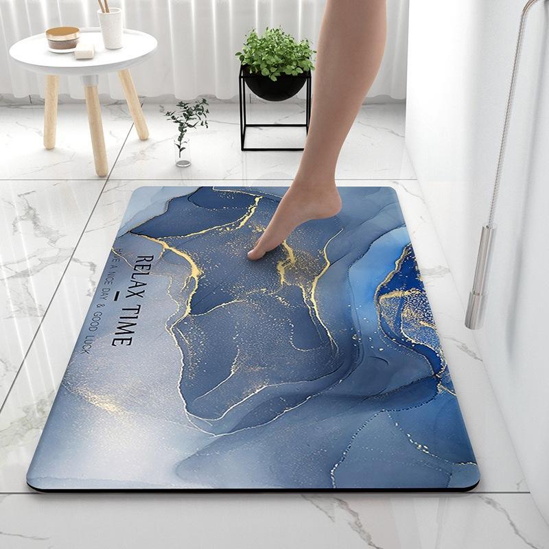 Absorbent Mat Bathroom Soft Mat Light Luxury Toilet Toilet Absorbent Mat Door Quick Drying Door Mat Non-slip Mat