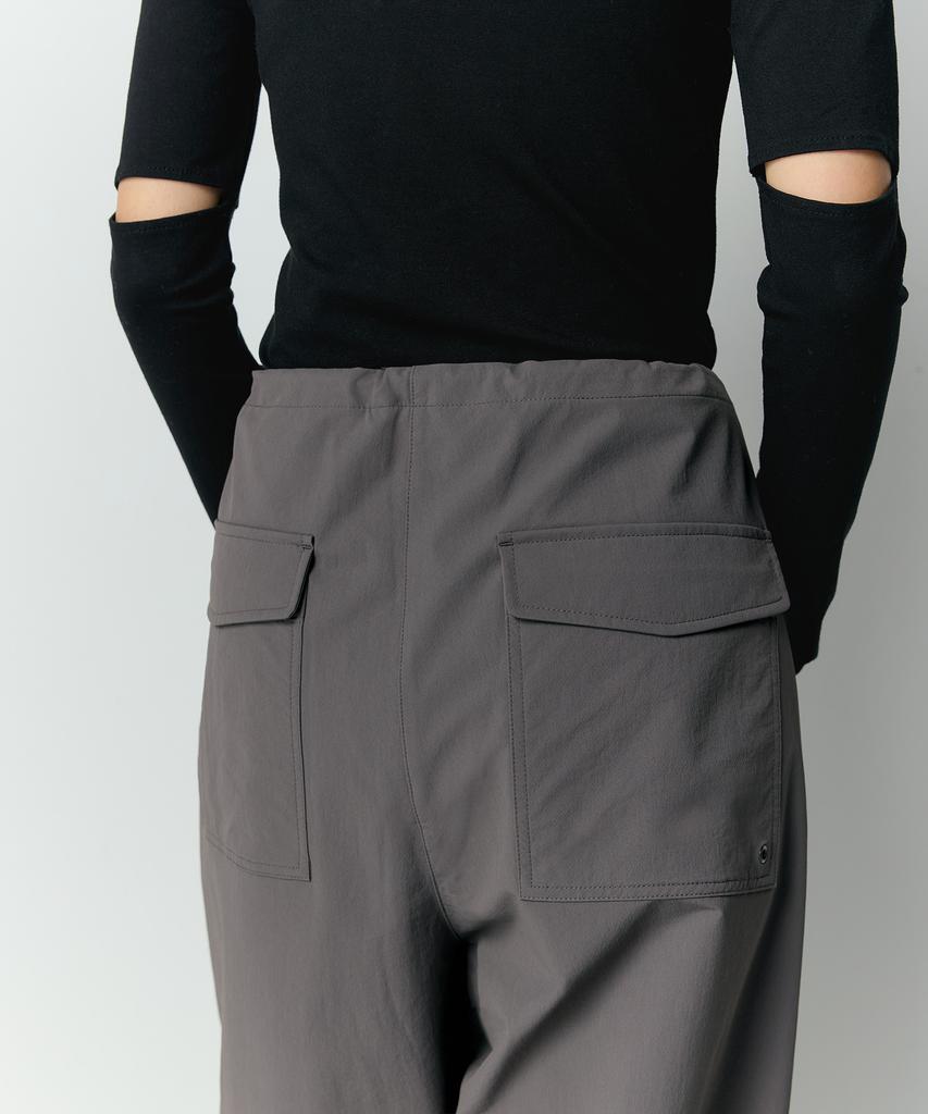 MUSINSA STANDARD WOMAN Women'S Brushed Nylon Parachute Pants [Warm Grey]