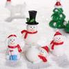Micro Landscape Fairy Garden Christmas Accessory Santa Claus Figurines Miniature Snowman Xmas Tree