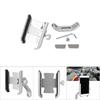 Universal Aluminum Alloy Motorcycle Phone Holder Stand Bracket Modification Parts(Silver)