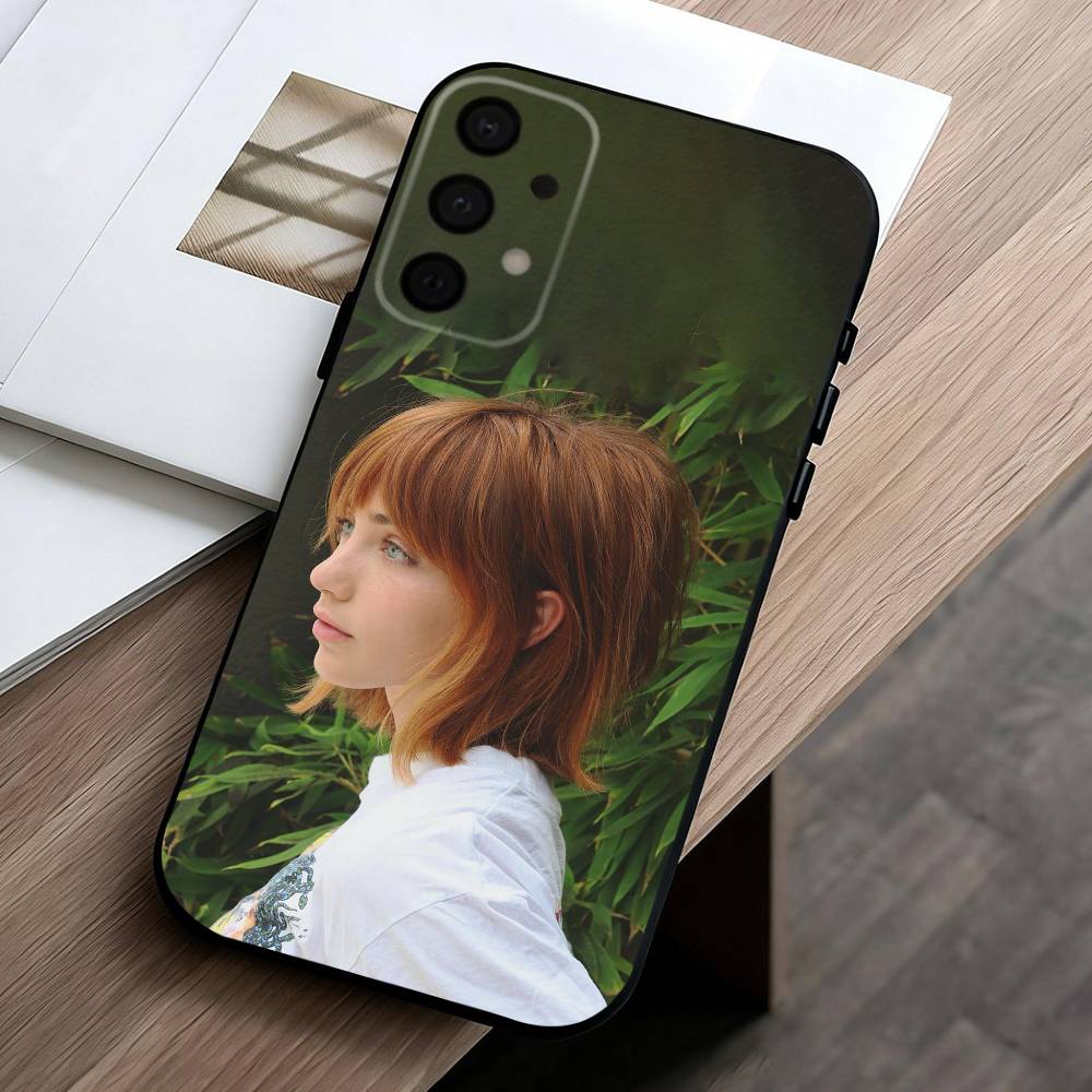 Чехол для телефона с изображением актрисы Эмили Радд Для Samsung Galaxy A73,A72,A71,A70,A53,A52,A51, Мягкий черный силиконовый чехол
