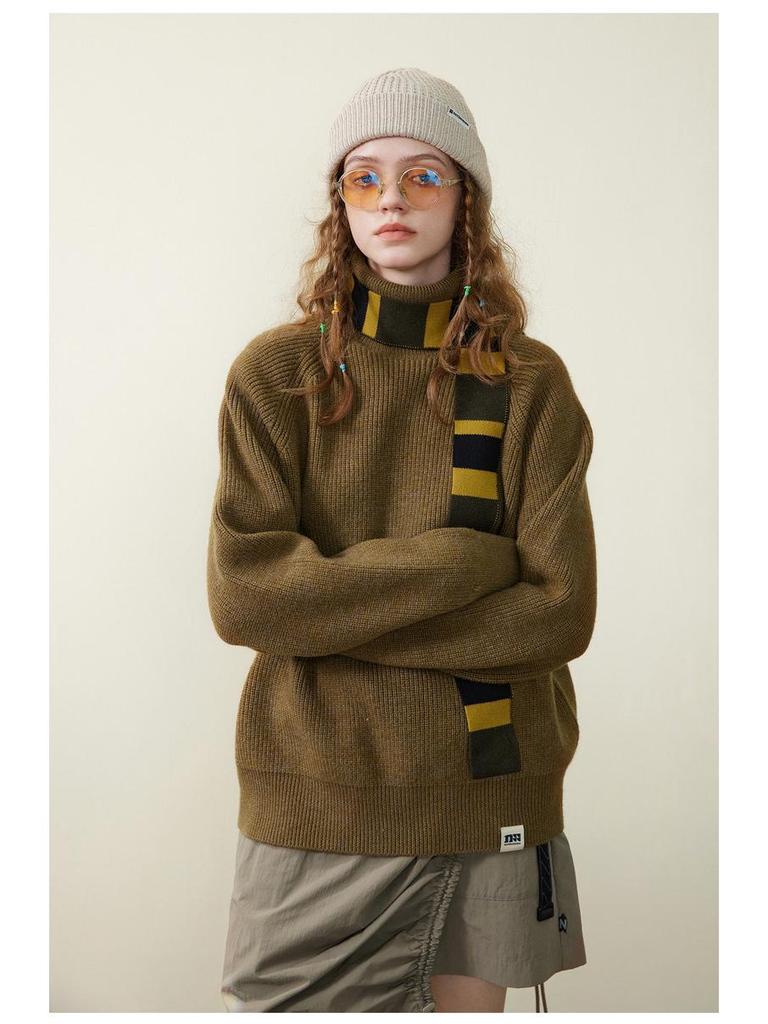 2024 Striped Color-Match Knit Scarf: Versatile, Stylish Accessory for Men & Women