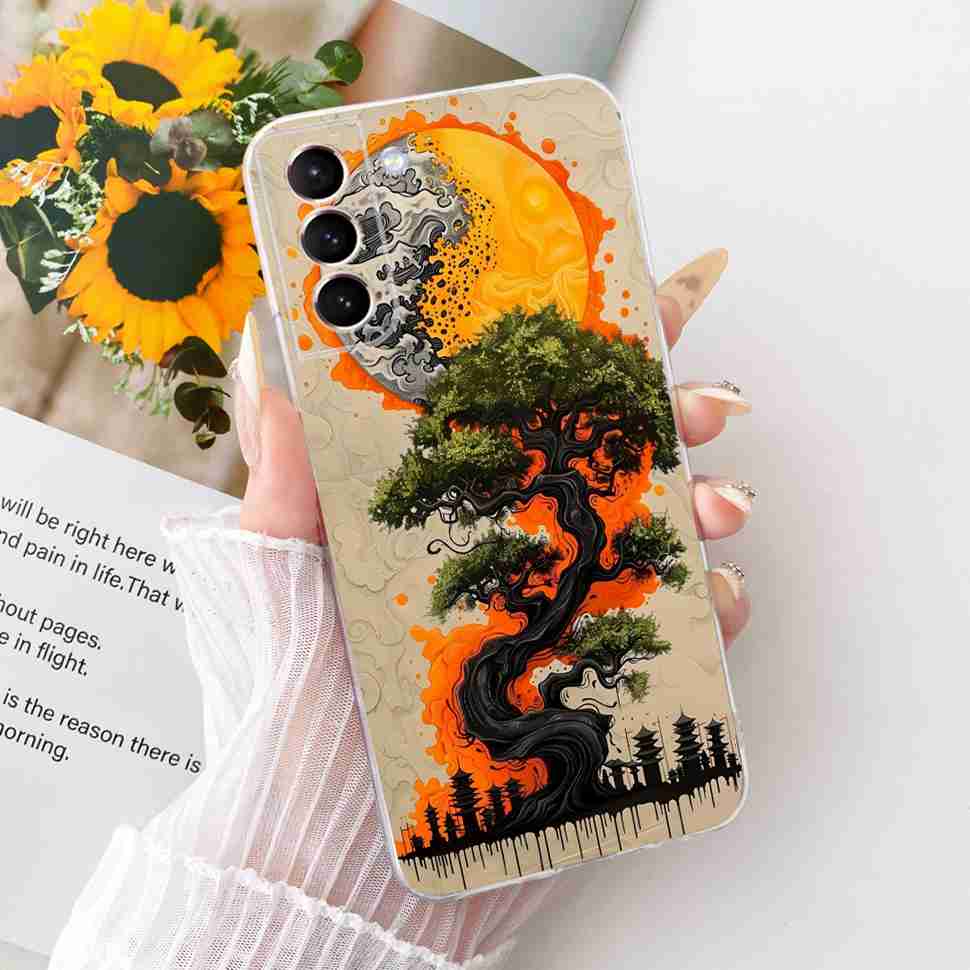 For Samsung Galaxy S21 Pro Case Fashion Flower Bumper Coque For Samsung S 21 S21 Pro Shockproof Soft Case Cover