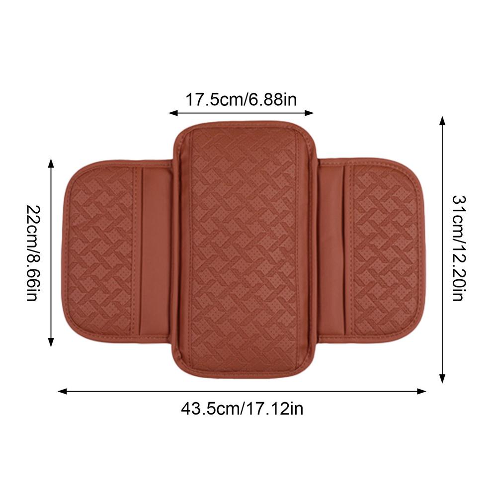 Car Armrest Cover Height Pad With Side Storage Bags Automotive Armrest Arm Support Cushion Protective Pad for Car Interior