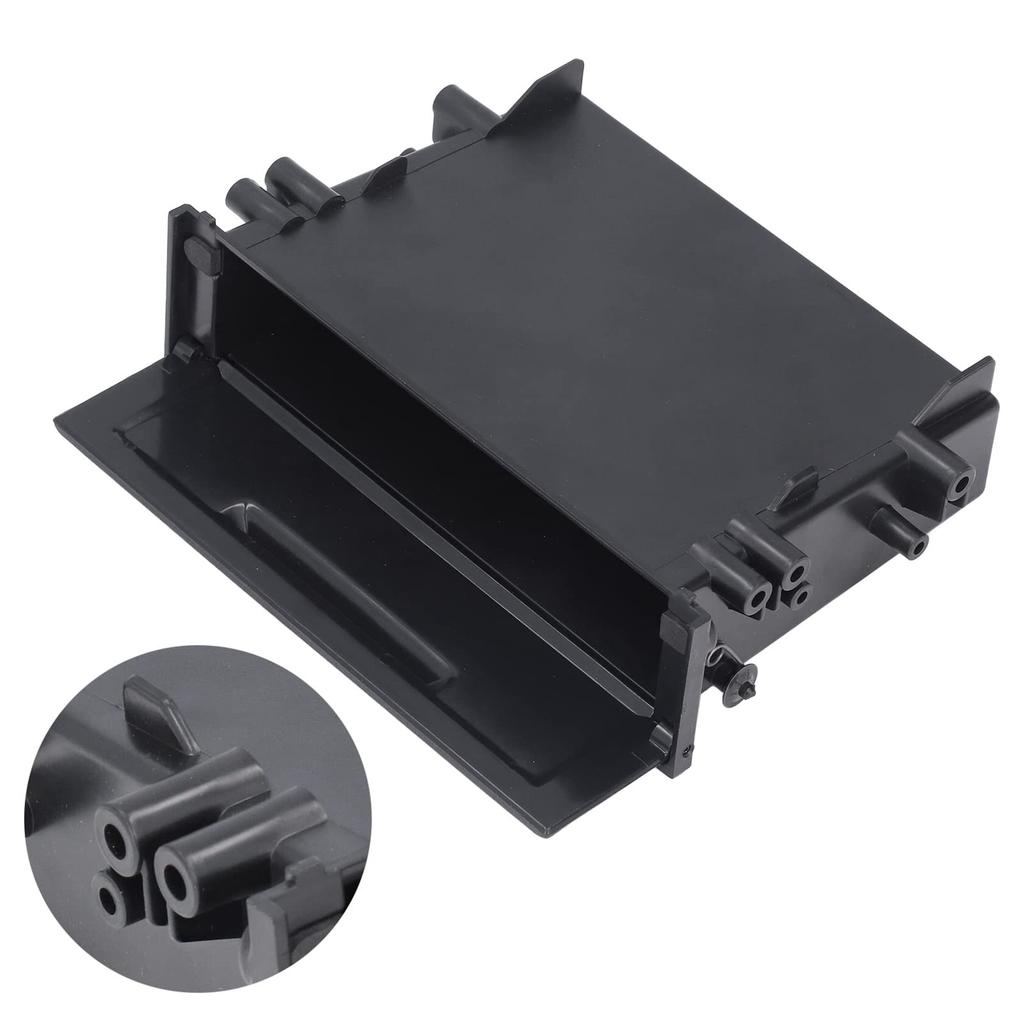 Car Stereo Storage Box Waterproof Car Radio Pocket ABS 1DIN Sturdy and Practical Replacement for Mitsubishi