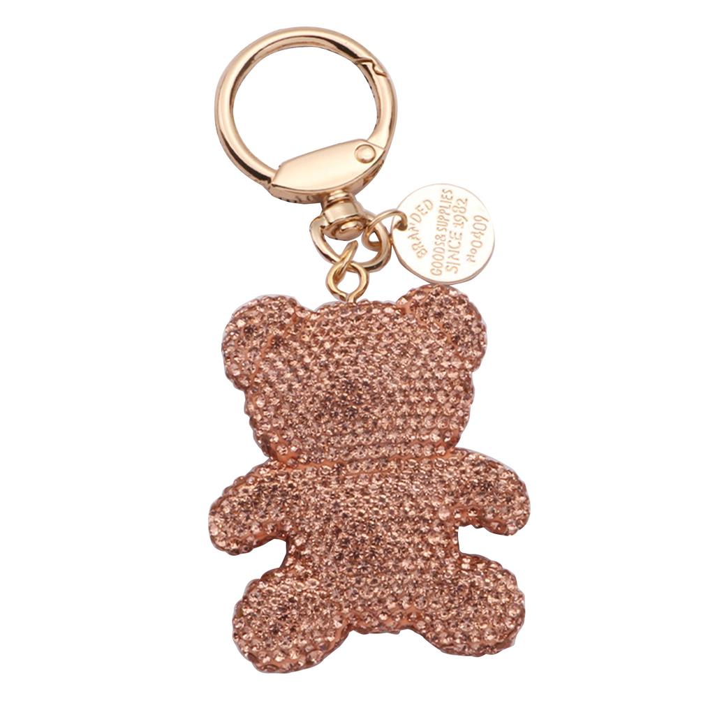 Брелок-подвеска в виде медведя со стразами, брелок для ключей автомобиля, подвесное украшение, мультяшный медведь, подвески для телефона, для украшения сумок и кошельков