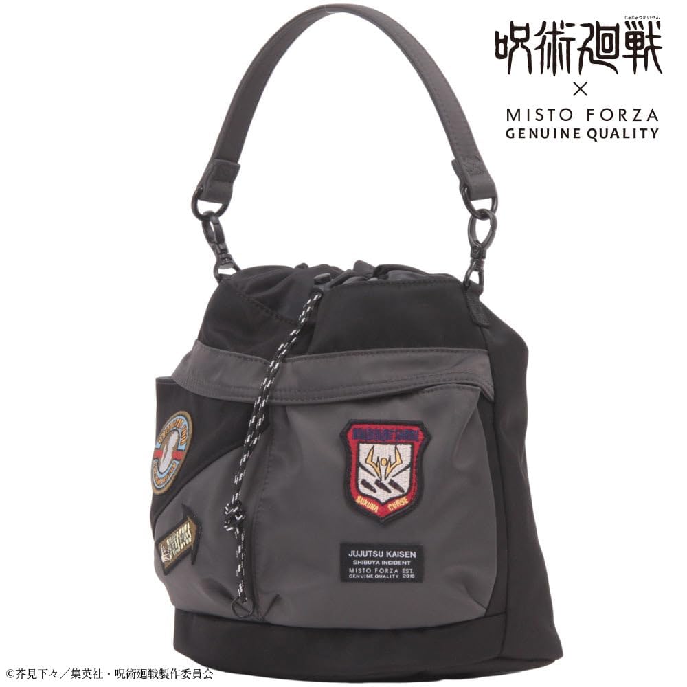 Shoulder Jujutsu Kaisen Collaboration Patch Model 2Way TOOL BAG FMJ10 Black Black [Mistforza]