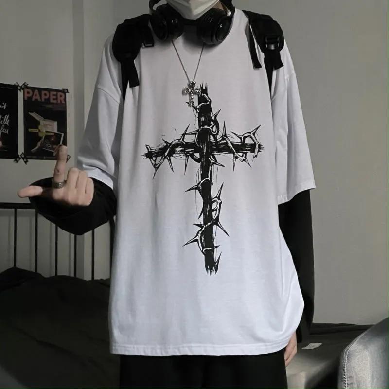 Футболка в готическом стиле, 2022, Mall Goth Tops, футболка большого размера в стиле панк с длинными рукавами, японская уличная мода, корейский стиль