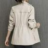 Women's Slimming Trench Coat with Stand Collar - 2024 Spring/Autumn Fashion