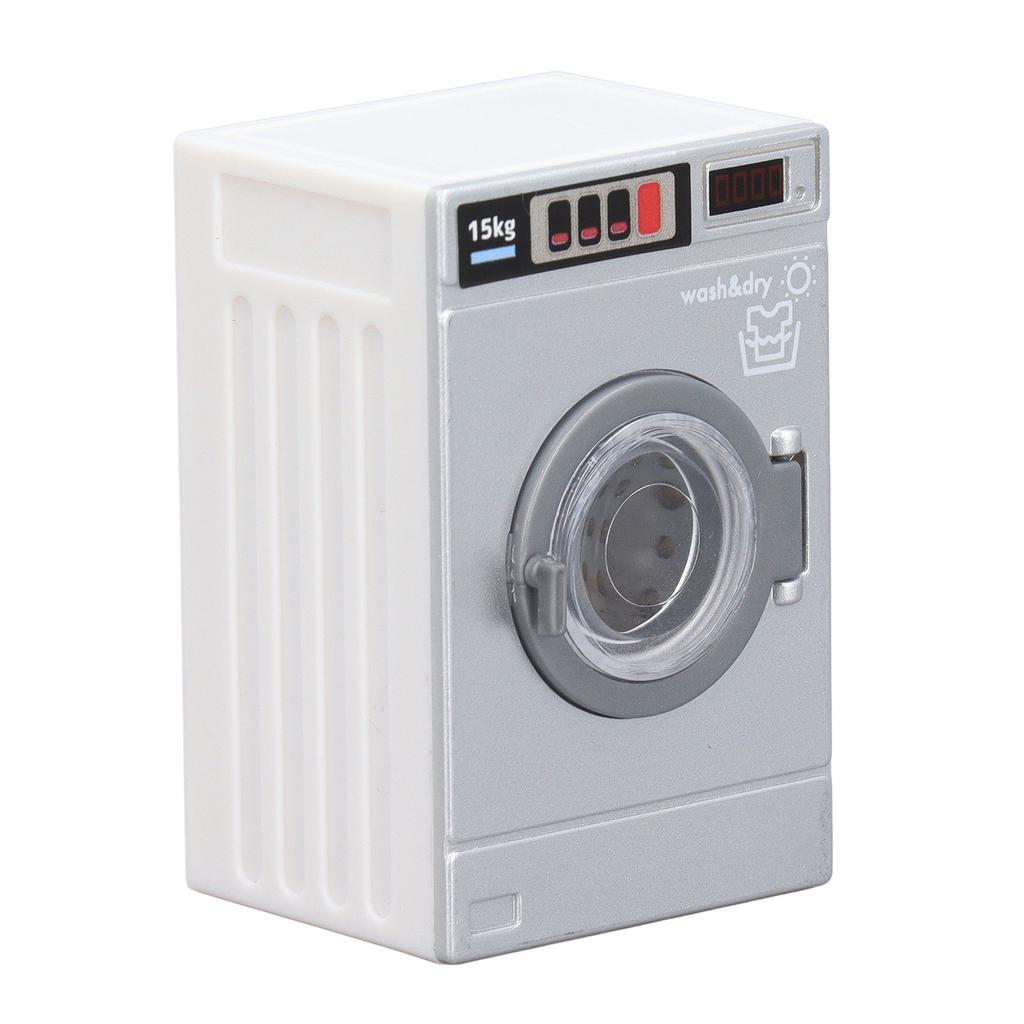Miniature Washing Machine 1/12 Scale Lifelike Decorative Miniature Washer Model for Dollhouse
