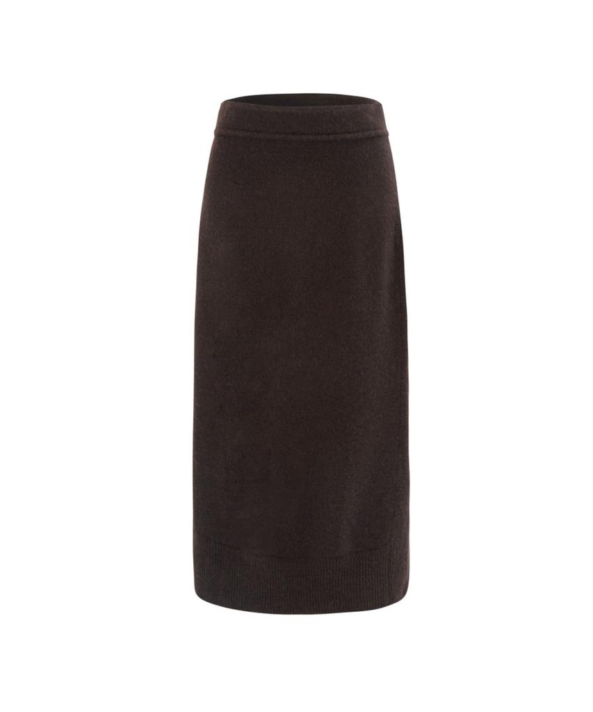 Tasset Cashmere Blended Low Skirt