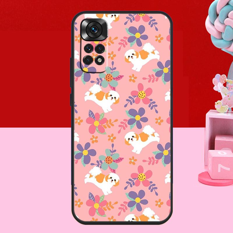 Мультяшный чехол для собаки Ши-тцу для Xiaomi Redmi Note 13 12 11 10 14 15 Pro Plus Redmi 15 C 14C 10C 12C 13C Мягкая крышка