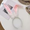 White Bunny Ears Headband Long Plush Rabbit Ear Hair Hoop Halloween Cosplay Costume Accessory Party Wear