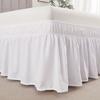 Однотонная эластичная юбка для кровати, подходящая для украшения спальни 90см/100см/150см/200см Кровать