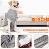 Костюм для восстановления после операции на собаке, защита от ран в брюшной полости, рубашка для прекращения лизания и стерилизации для собак мужского и женского пола после операции с застежкой-молнией