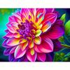 Full Round Diamond Painting Flower Needlework For Home Decoration Mosaic Handmade Diy Gift Diamond Art 30x40cm/12x16inch