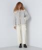AVIREX BOYFRIEND CARGO VELOUR PANTS S ivory 783-4210601
