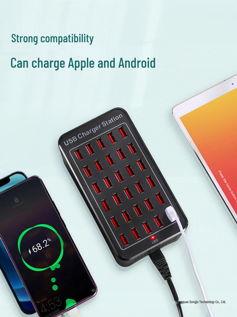 Быстрое многопортовое USB-зарядное устройство и умная настольная зарядная станция