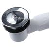 White Style Chrome Stopper Assembly Tip Toe  Bathroom
