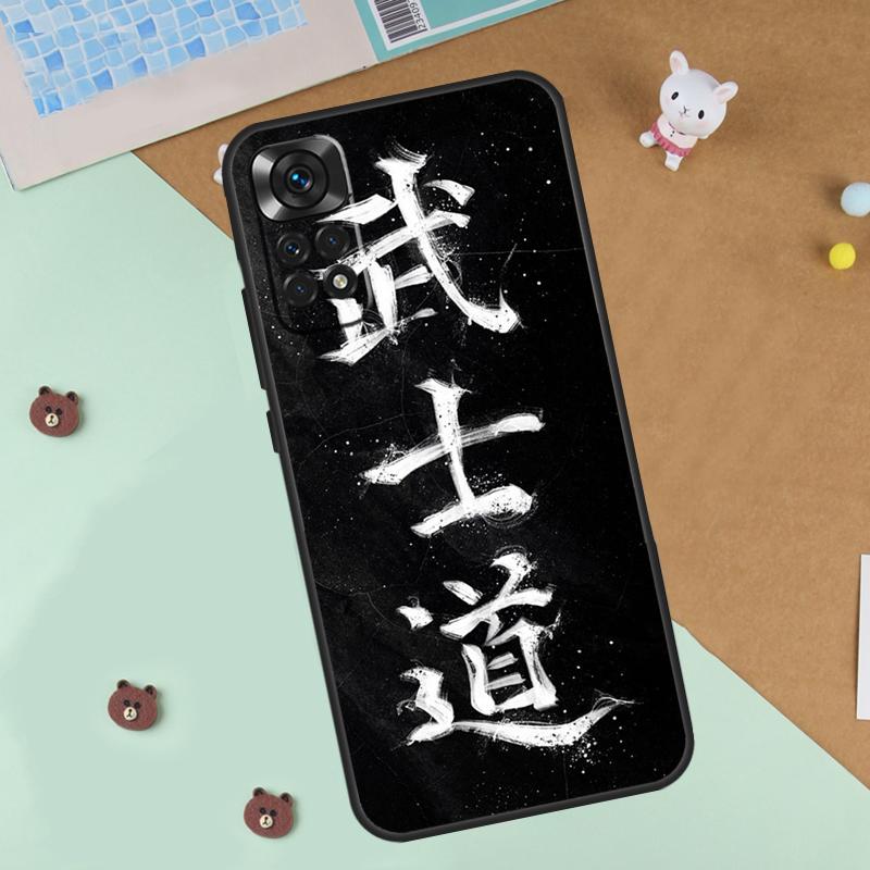 Japanese Bushido Samurai Case For Xiaomi Redmi Note 13 12 11 9 10 14 Pro 10S 11S 12S Cover For Redmi 13C 10C 12C 14C