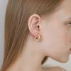 Halden Conch Ring One Touch Earrings (E063_gold)