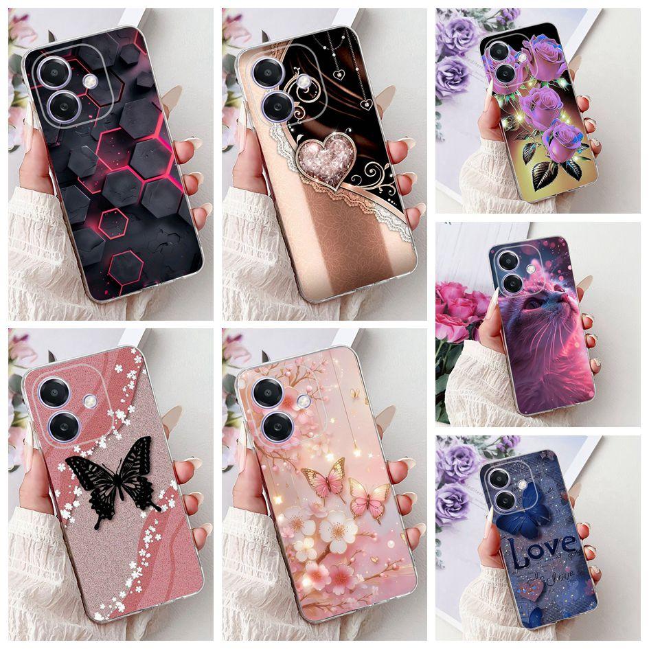 For Oppo A3x Case OPPO A3 Phone Cases CPH2681 CPH2641 CPH2669 A40 A40M Fundas Popular Butterfly Cover Soft Clear Silicone Bumper