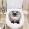 3D стикер-кот для туалета, настенный стикер, накладка на сиденье унитаза для ванной комнаты, декоративный ремонт, самоклеящийся настенный стикер