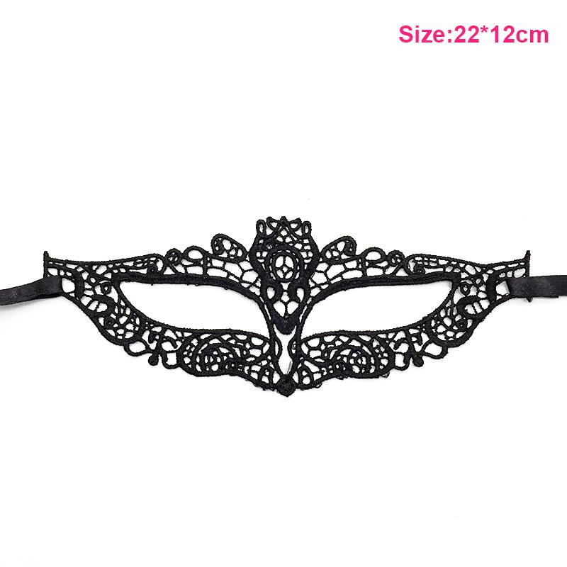 Halloween Black Queen Lace Mask No Fixed Shape Embroidery Appliques Party Costume Carnival Mask Woman Masquerade Mask