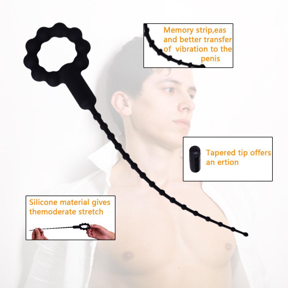 Силиконовый Уретральный Вибратор Звук для Уретры Расширитель Катетер Пробка для Пениса Лошадиный Глаз Вибрирующий Массажер Секс-Игрушки для Мужчин Мастурбатор