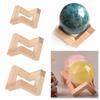 Ornament Wooden Craft Wood Display Stand Moon Lamp Base Crystal Ball Holder Glass Sphere Bracket