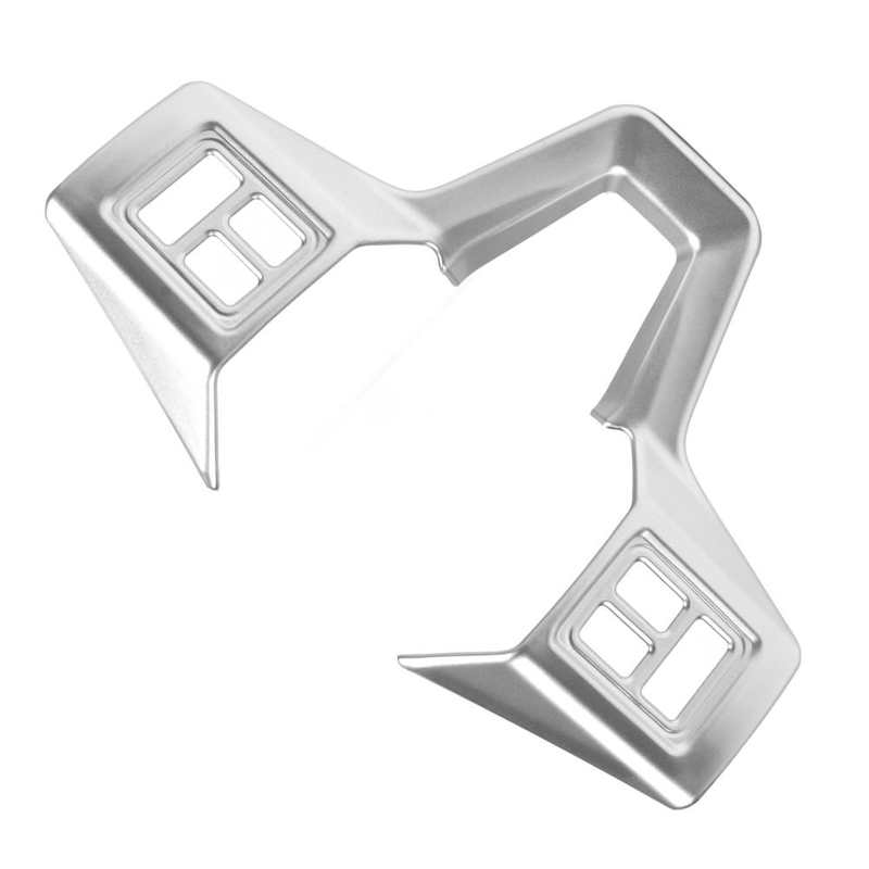 Замена декоративной накладки на рулевое колесо автомобиля, серебристая, для автомобилей Polaris RZR PRO XP и более поздних моделей