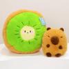Fruit Kiwi Capybara Peach Plush Toy Animal Fruit Stuffed Doll Set Transformed