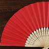 Wedding Chinese Style Party Solid Color Folding Paper Fan Photo Prop Tool Hand Held Fan Dance Fan