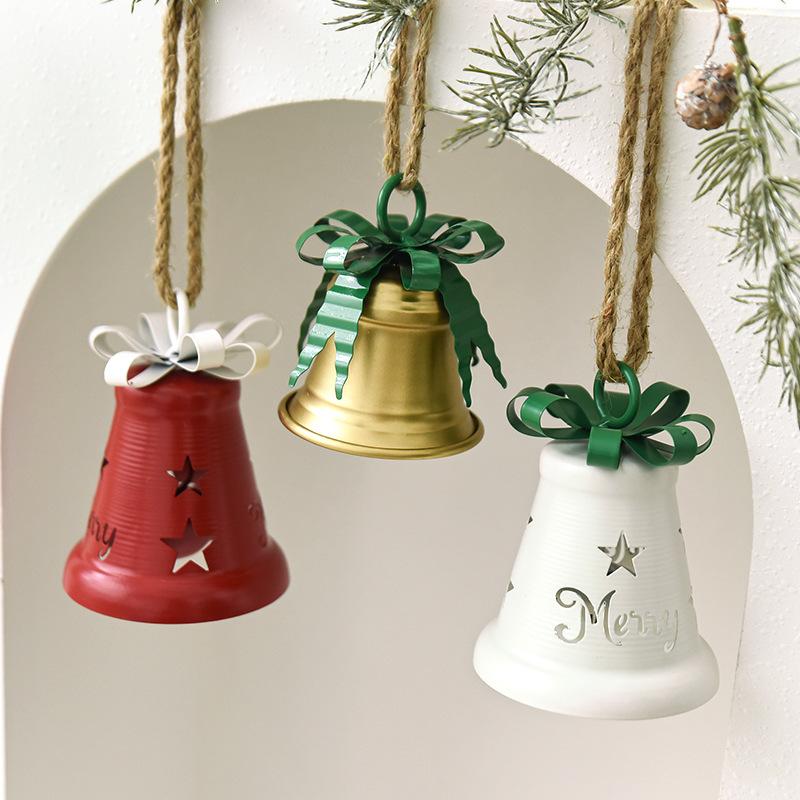 Wrought Iron Christmas Bell Pendant Christmas Tree Decoration Pendant Christmas Decoration Shopping Mall Window Arrangement