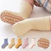 3Pairs/Lot Baby Anti-slip Socks For Boys Girls Low Cut Floor Kids Toddler Sock With Rubber Grips Socken For 0-6Years