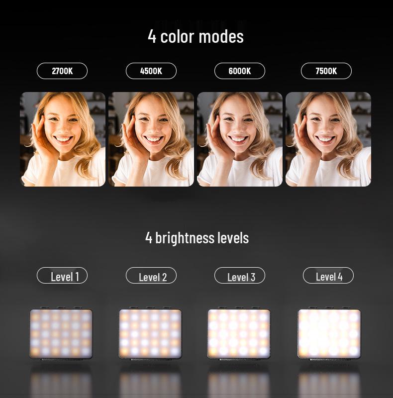 NEEWER M24 Двухцветный заполняющий свет для камеры POCKET 3, Магнитный мягкий свет для легкой съемки.