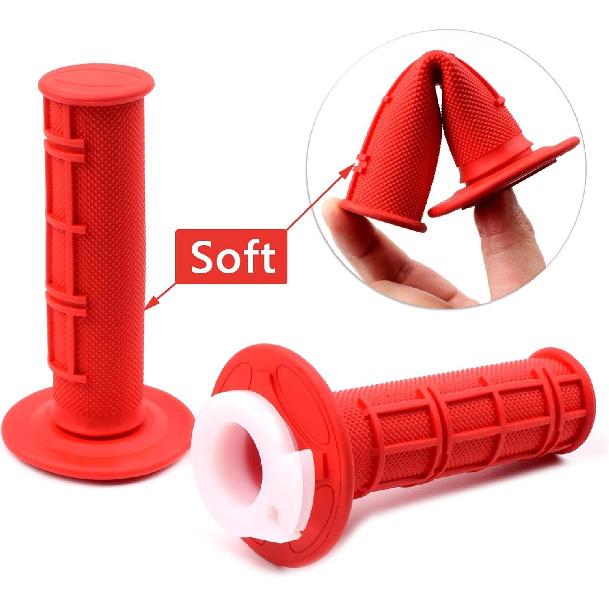 7/8" 22Mm Twist Throttle Accelerator Soft Rubble Handle Grip Cable Kit For 50Cc 90Cc 110Cc 125Cc 4-Stroke SSR Coolster Apollo CRF50 Roketa