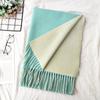 Thickened Solid Color Double Sided Imitation Cashmere Scarf Autumn and Winter Atmosphere Women's High End Versatile Men's Scarf Warm Shawl