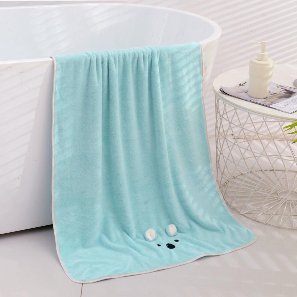 Мультяшное банное полотенце из чистого хлопка, супермягкая впитывающая ванна для новорожденных, мультяшное полотенце, ткань, приятная для кожи, мягкая и удобная в переноске