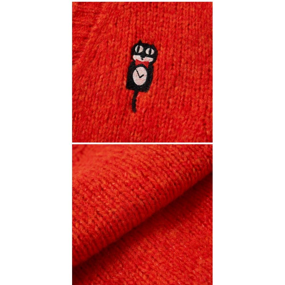 Boboshoz 222ac115 800 Cat Oc lOck V Neck Kids Cardigan