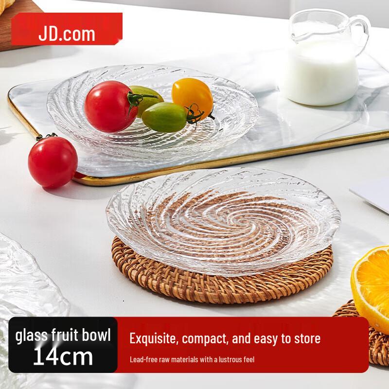 Стеклянные тарелки для фруктов и закусок Jingdong